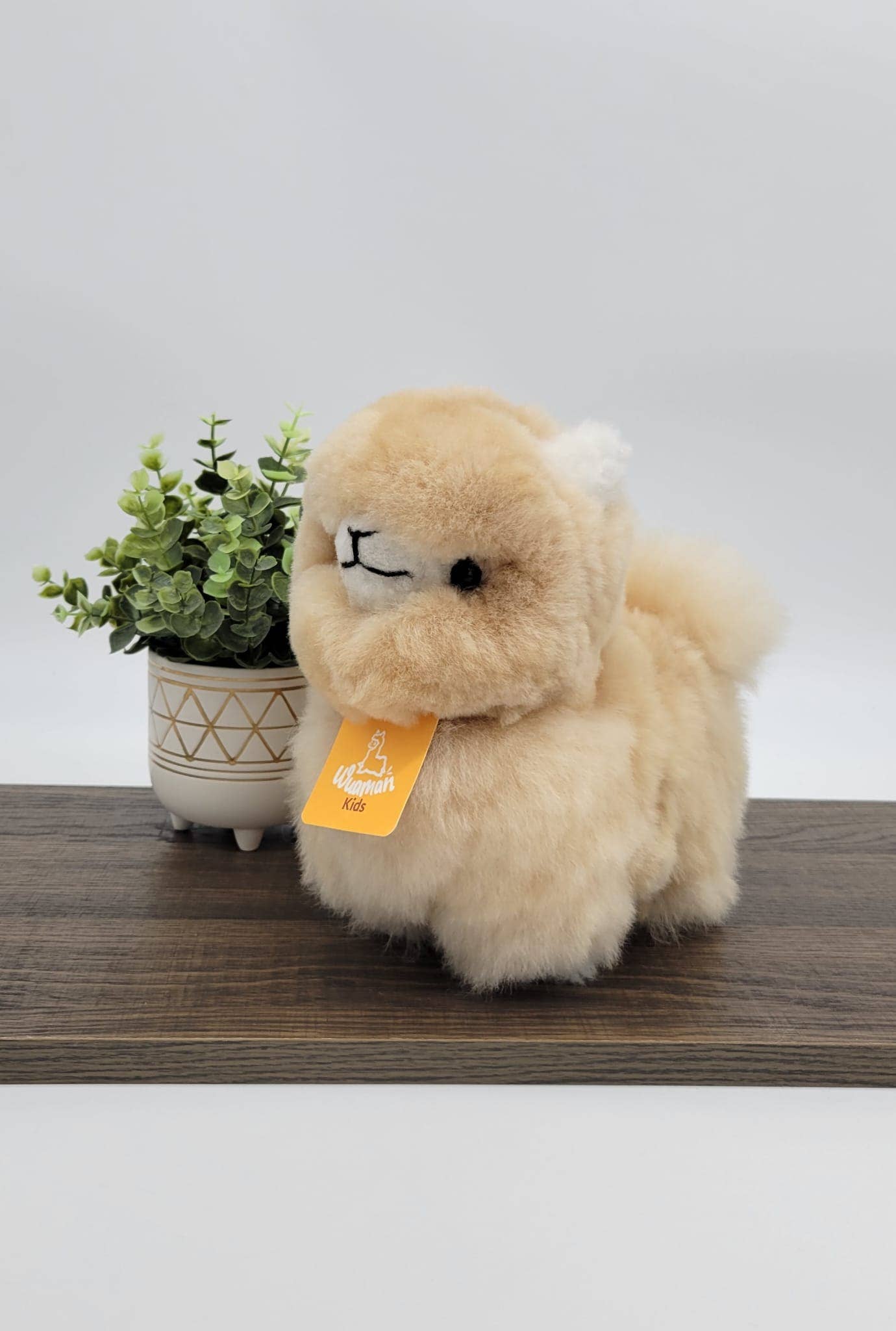 Alpaca Stuffed Animal | Dog - handmade alpaca stuffed animal - 100% Alpaca fur by WUAMAN - Alpaca