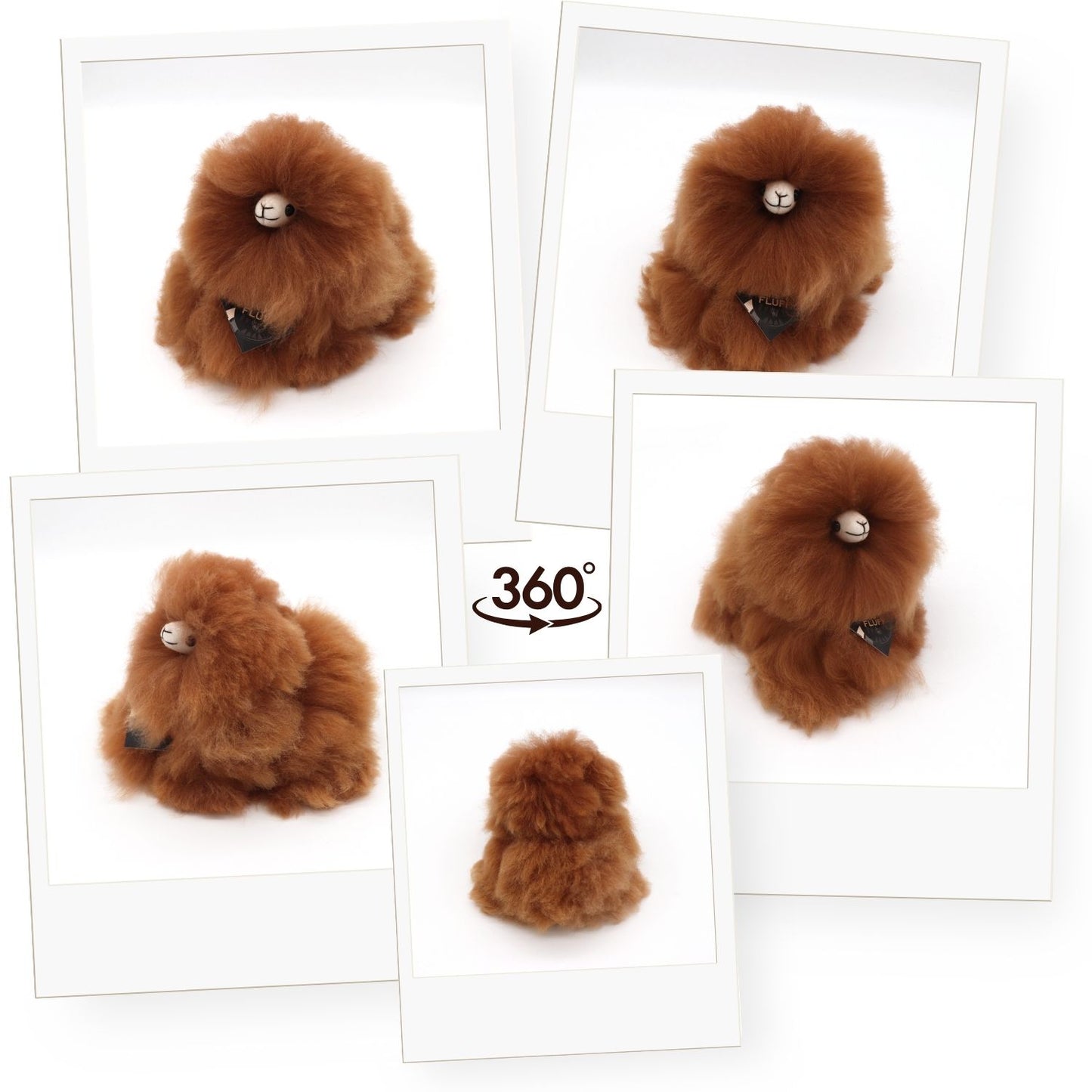 Alpaka pehme mänguasi | INKARI Monsterfluff - Sarapuupähkel