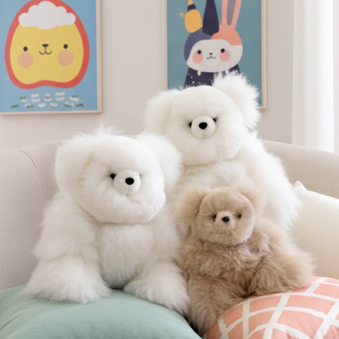 Handmade Alpaca Stuffed Animal Bear 15 inch by Shupaca