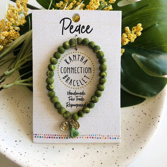Handmade Peace • Kantha Connection Bracelet by WorldFinds
