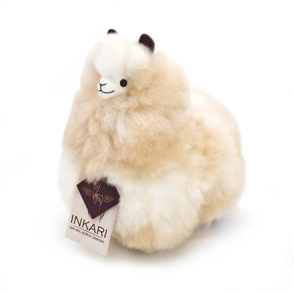 Sahara INKARI Natural alpaca stuffed animal — handmade alpaca wool plush from Peru, hypoallergenic and cruelty-free