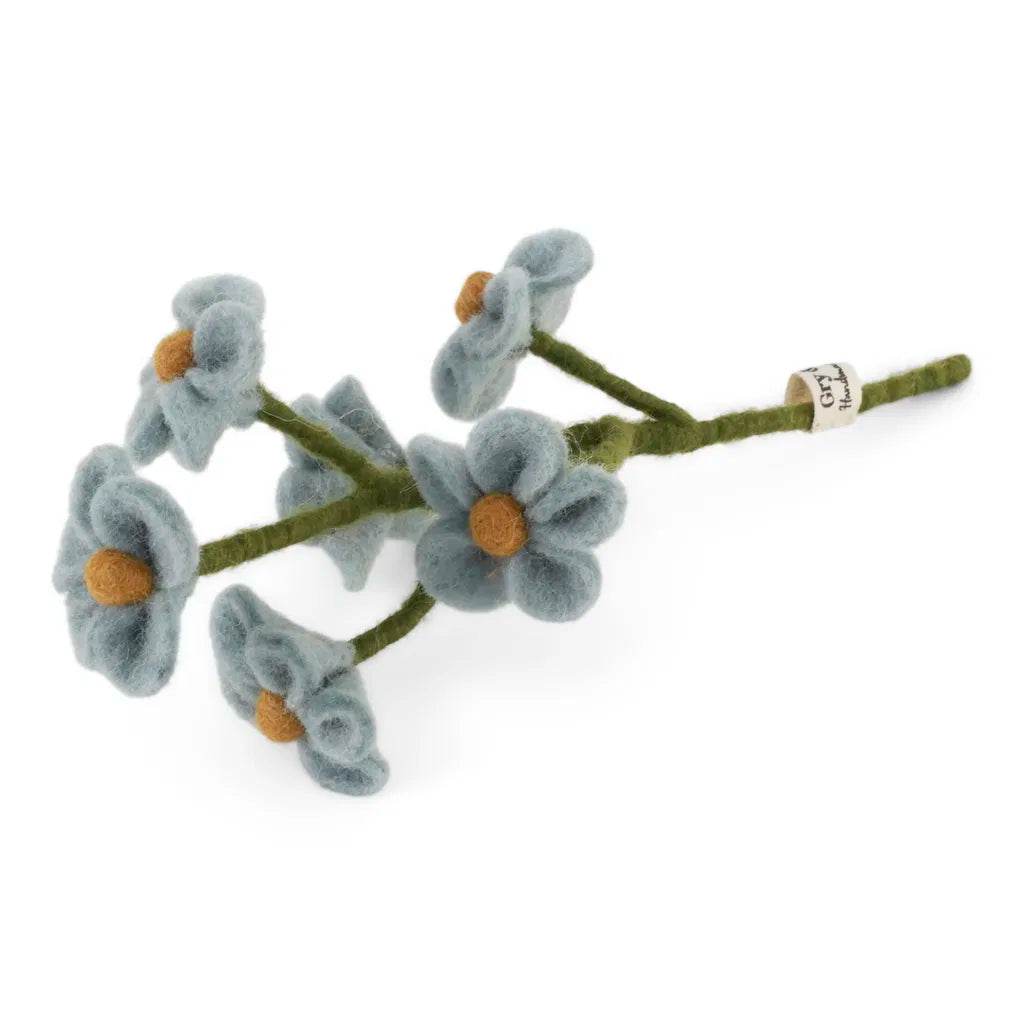Felt Wool Flower | Gry & Sif - Forget-Me-Not Light Blue