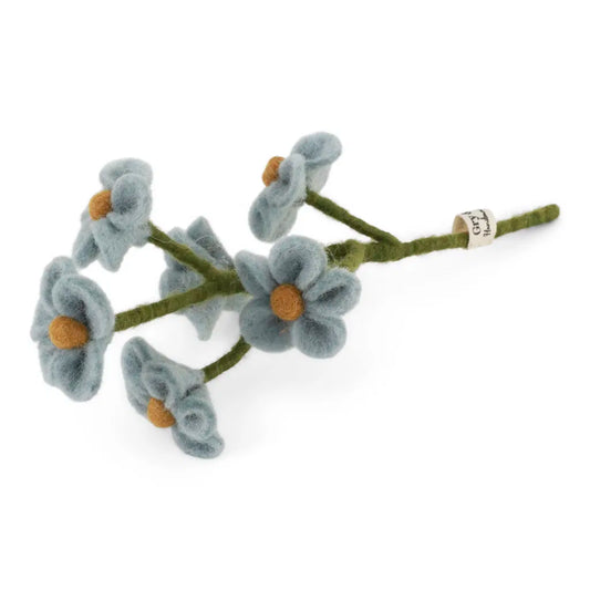 Felt Wool Flower | Gry & Sif - Forget-Me-Not Light Blue