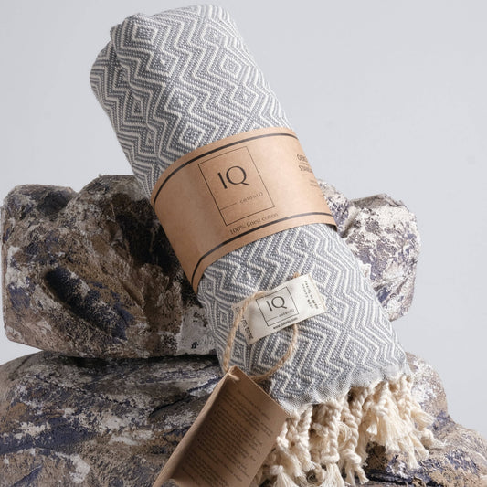 Hammam Towel cotonIQ Peru Grey