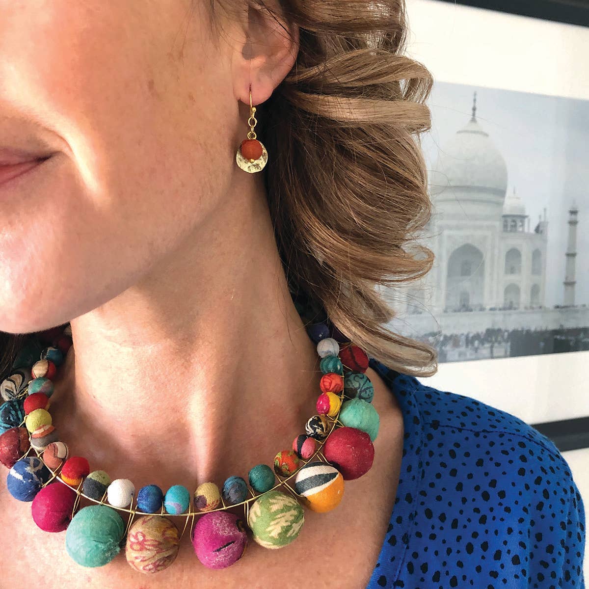 Kantha-Ohrringe „Camille“