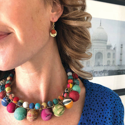 Kantha-Ohrringe „Camille“