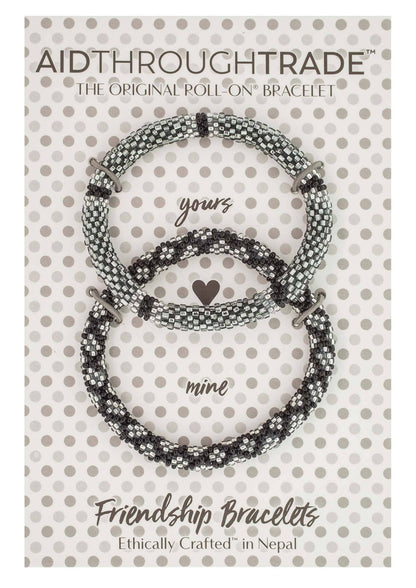 Handmade Platinum Roll-On Friendship Bracelets by Aid Through Trade