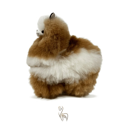 Maple Syrup INKARI Limited Edition alpaca stuffed animal — medium 32 cm size, handcrafted in Peru