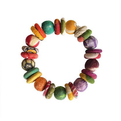 Bransoletka Kantha z guziczków