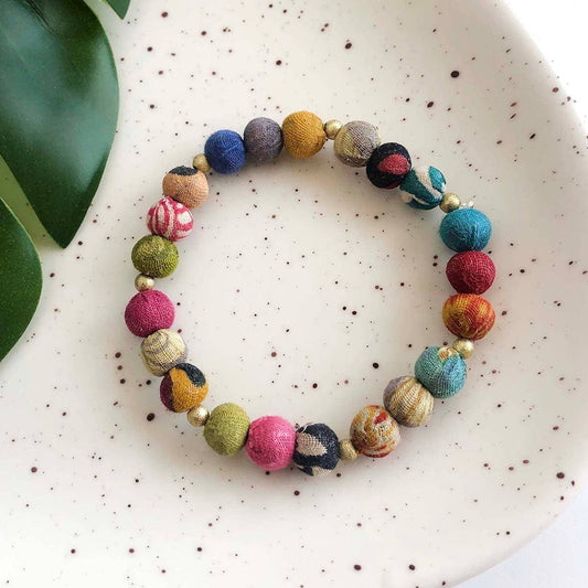 Handmade Kantha Sonnet Bracelet by WorldFinds