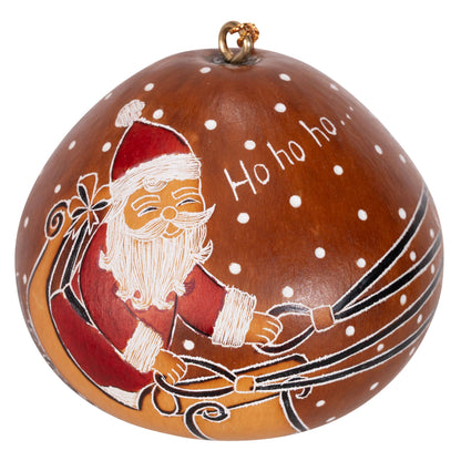Ornamento in zucca | Babbo Natale & Renne