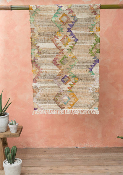 Tappeto Kilim Harini in Cotone/Canapa, 75 X 135Cm