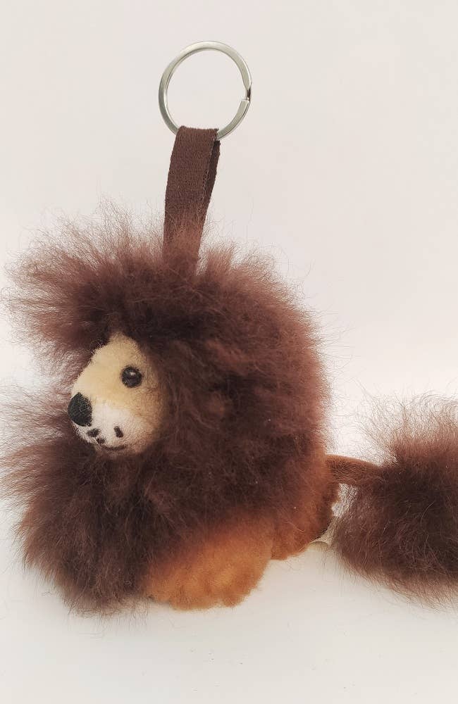 Alpaca Lion Keychain-WUAMAN-RAUHA Crafts