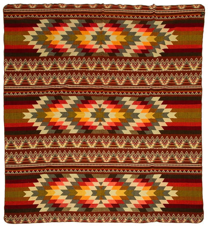 Alpaca Native Blanket | EcuaFina - Antisana Orange-EcuaFina-RAUHA Crafts