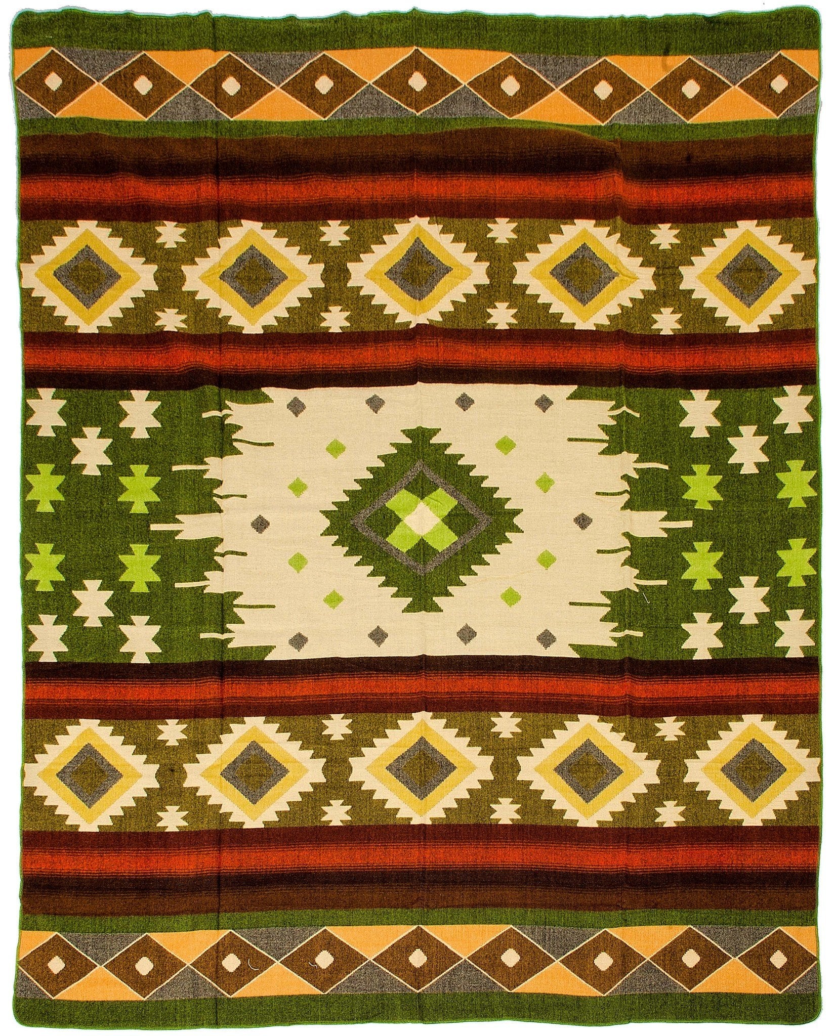 Alpaca Native Blanket | EcuaFina - Quilotoa Green-EcuaFina-RAUHA Crafts