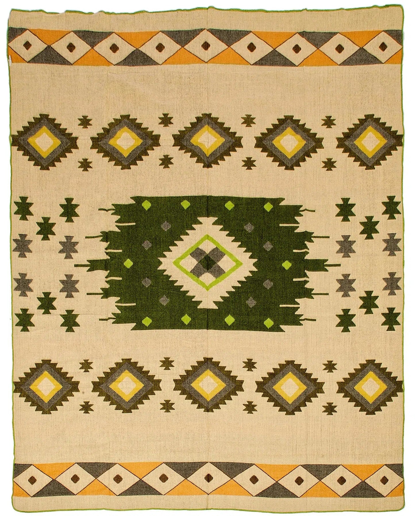 Alpaca Native Blanket | EcuaFina - Quilotoa Green-EcuaFina-RAUHA Crafts