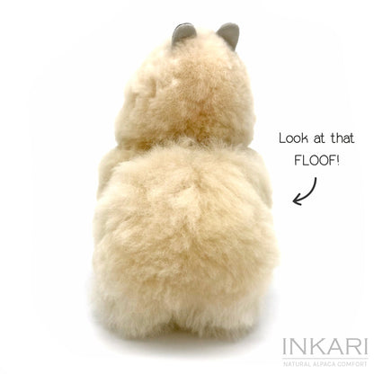 Alpaca Stuffed Animal - Small (23 cm) | INKARI Natural - Blond-INKARI-RAUHA Crafts