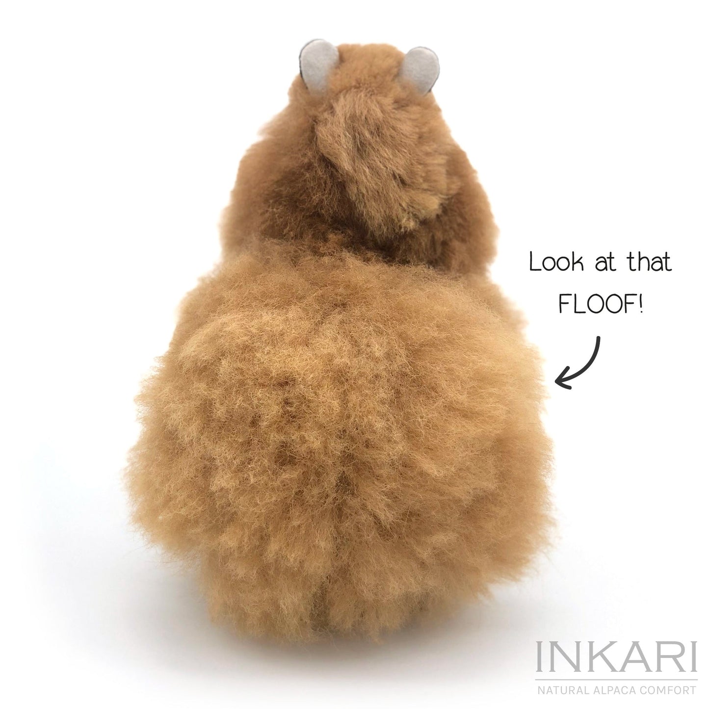 Alpaca Stuffed Animal - Small (23 cm) | INKARI Natural - Hazelnut-INKARI-RAUHA Crafts