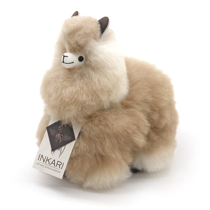 Alpaca Stuffed Animal - Small (23 cm) | INKARI Natural - Sandstone-INKARI-RAUHA Crafts