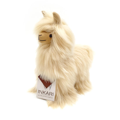 Alpaca Stuffed Animal - Small (23 cm) | INKARI Suri Naturals - Sahara-INKARI-RAUHA Crafts