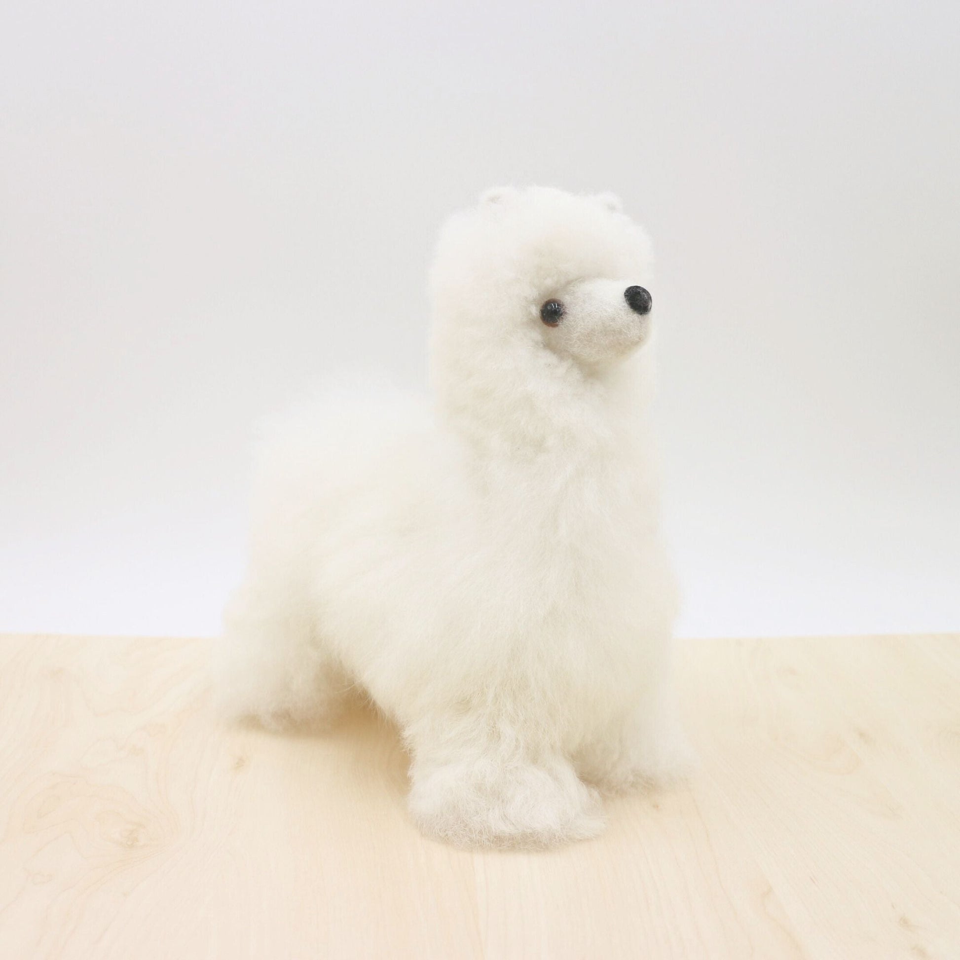 Alpaca Stuffed Animal - Small Alpaca-Shupaca-White-RAUHA Crafts