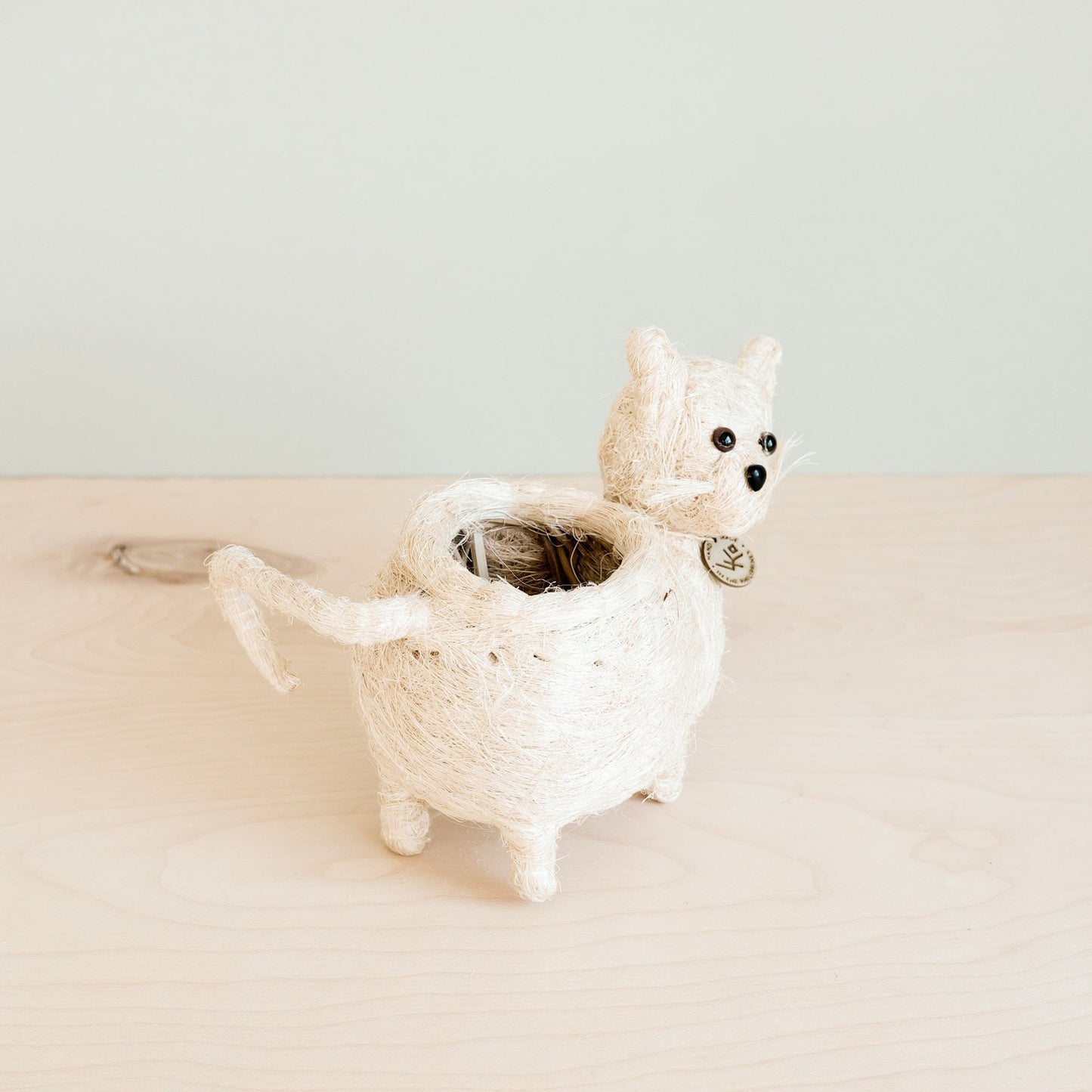 Coco Coir Animal Planter | Baby Cat-LIKHÂ-RAUHA Crafts