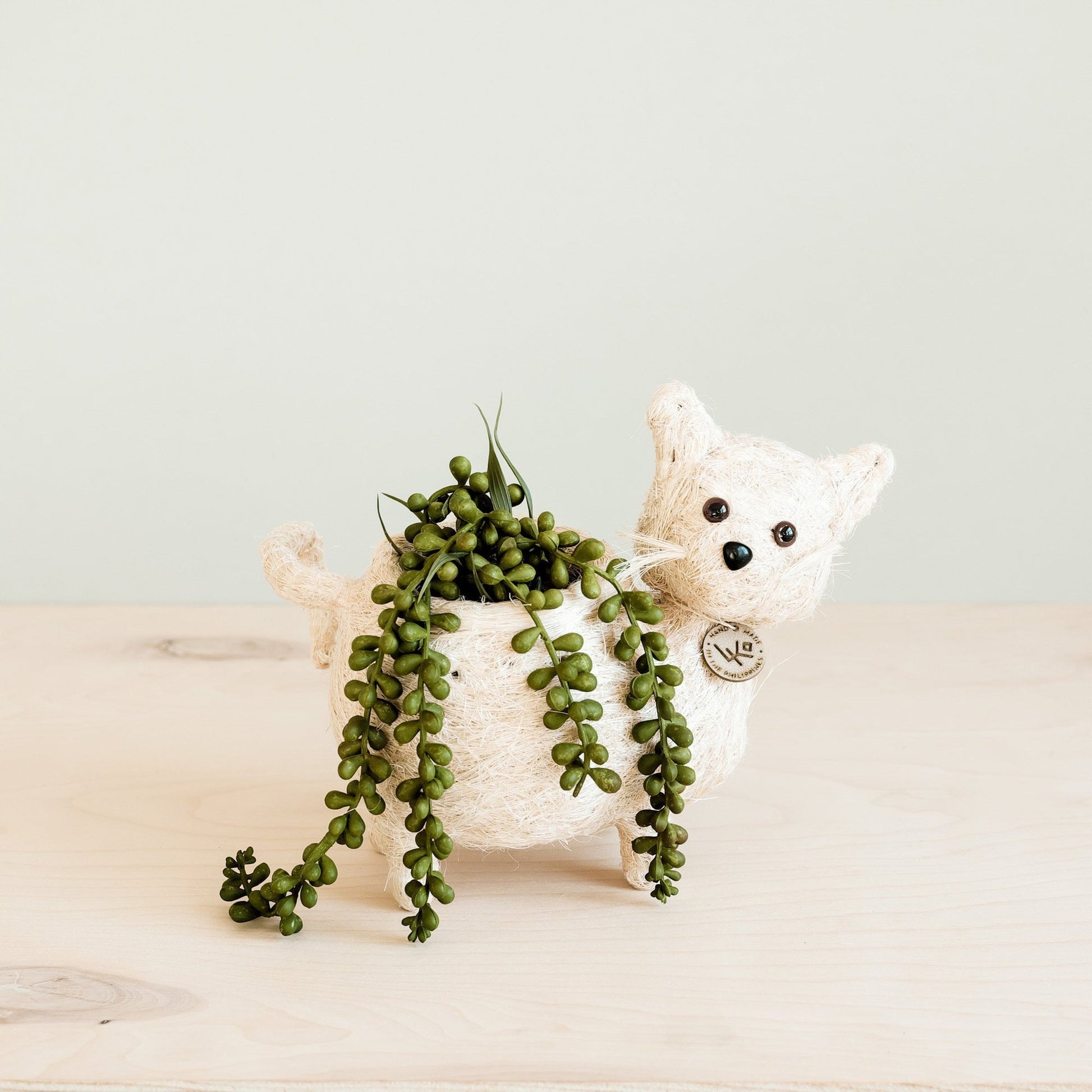 Coco Coir Animal Planter | Baby Cat-LIKHÂ-RAUHA Crafts