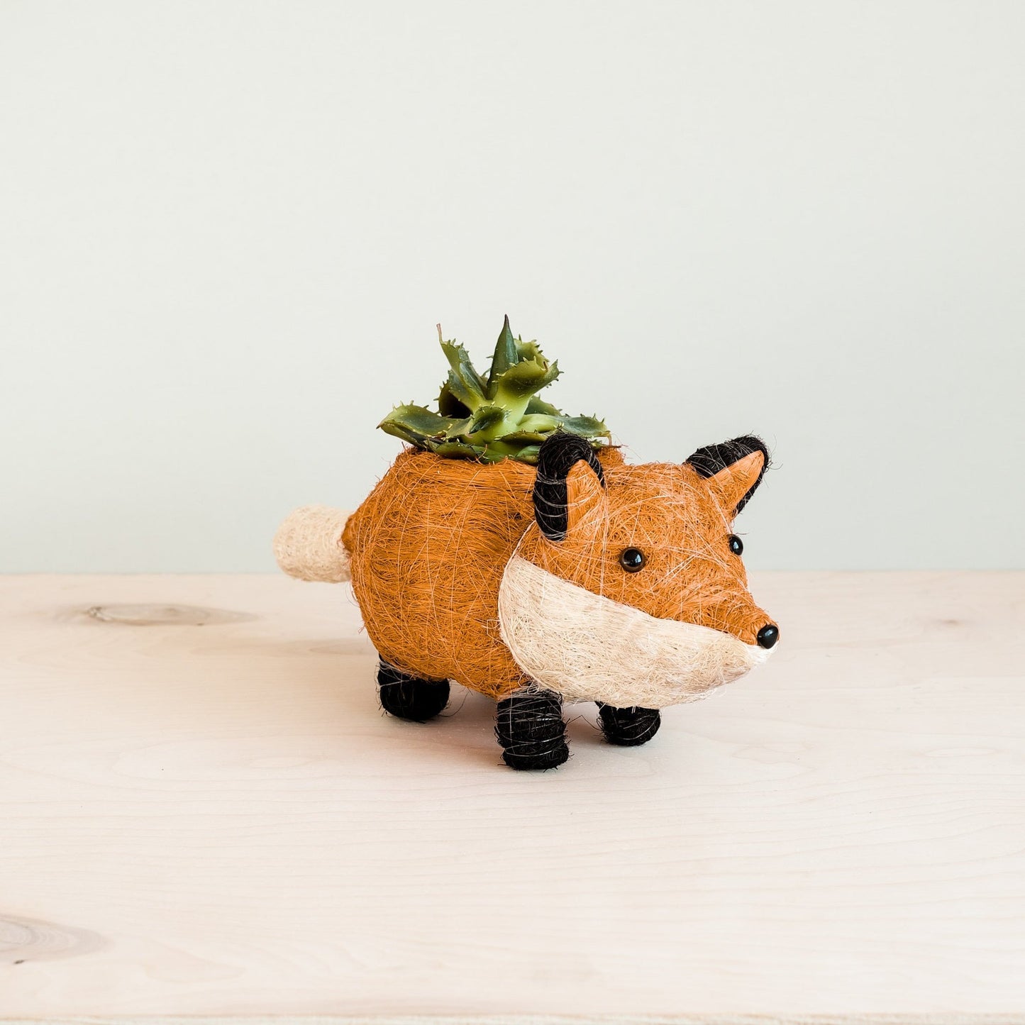 Coco Coir Animal Planter | Baby Fox-LIKHÂ-RAUHA Crafts