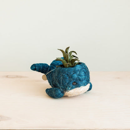 Coco Coir Animal Planter | Baby Whale-LIKHÂ-RAUHA Crafts