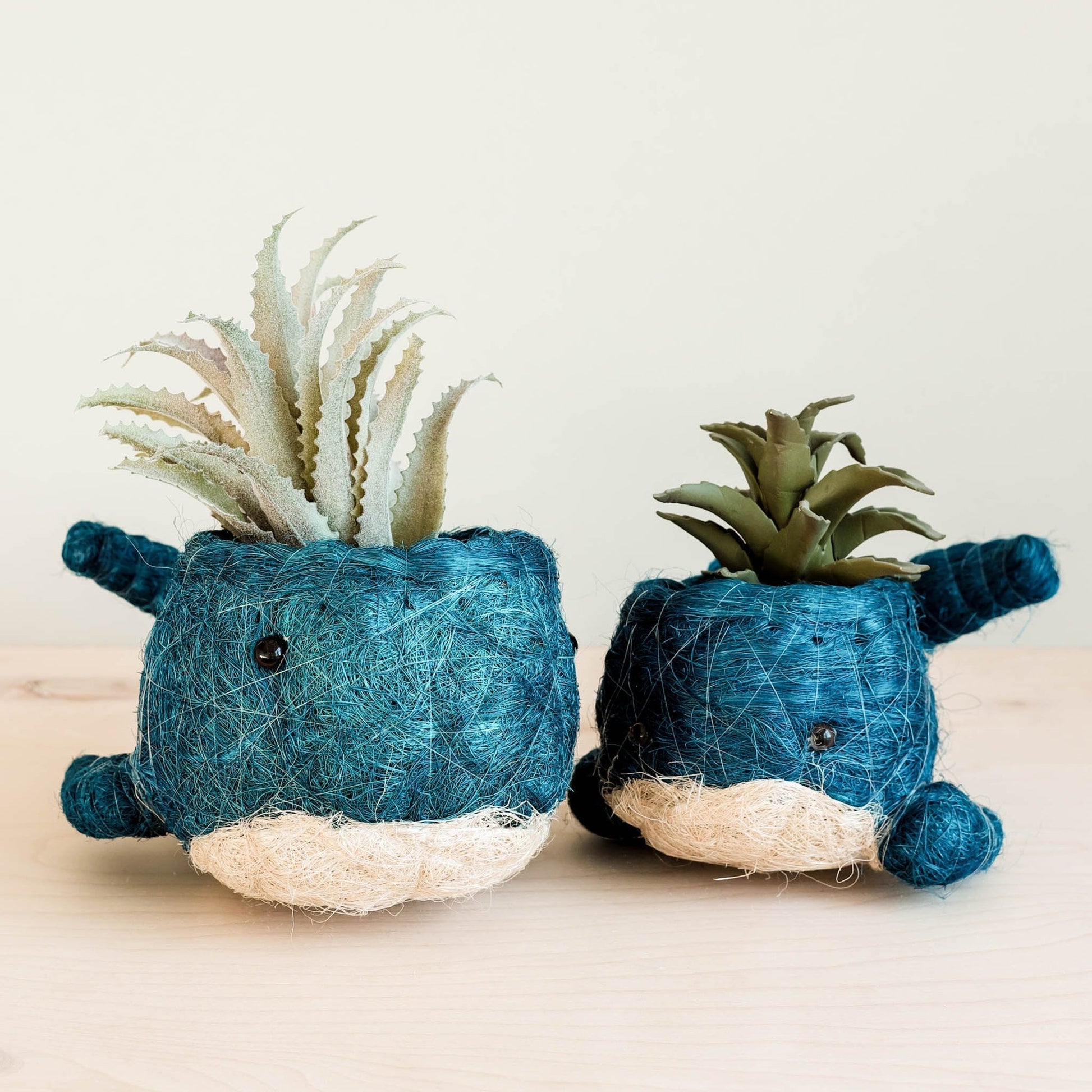 Coco Coir Animal Planter | Baby Whale-LIKHÂ-RAUHA Crafts