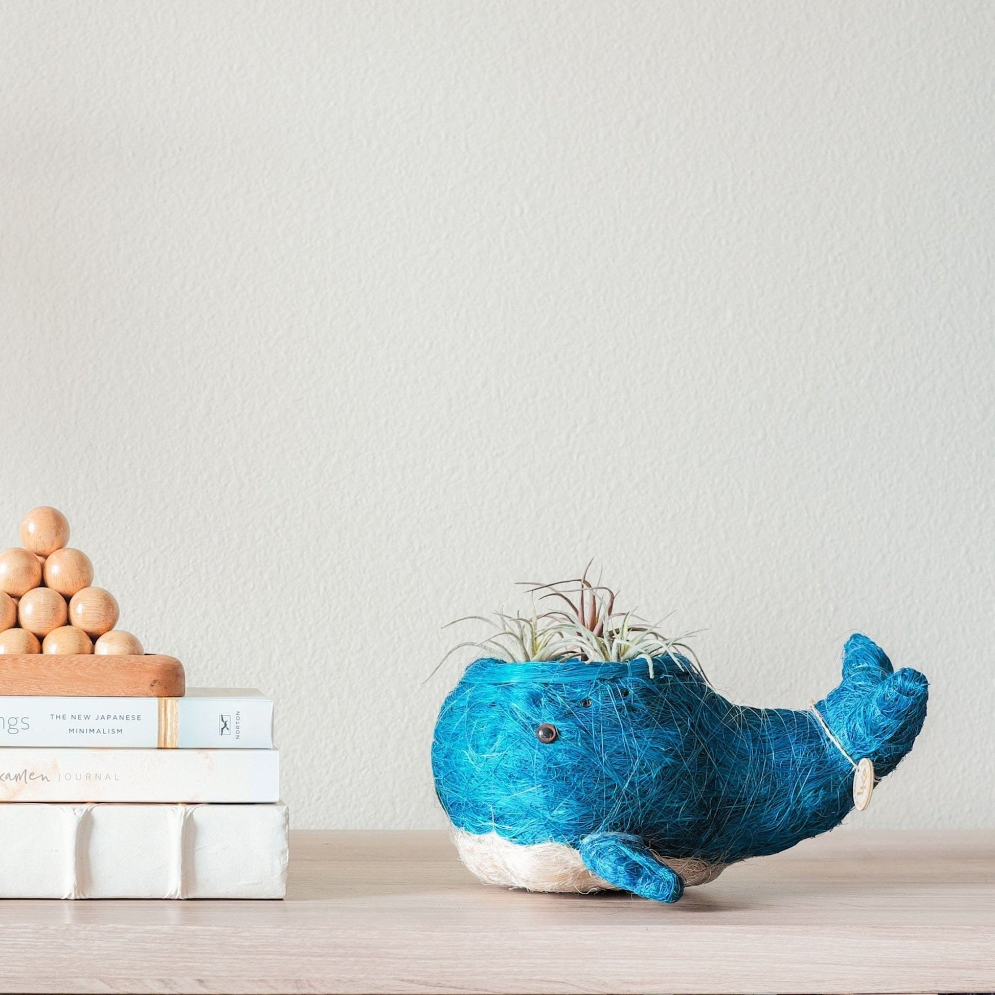 Coco Coir Animal Planter | Baby Whale-LIKHÂ-RAUHA Crafts