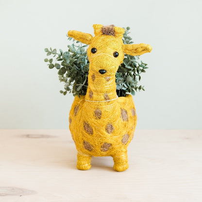 Coco Coir Animal Planter | Giraffe-LIKHÂ-RAUHA Crafts