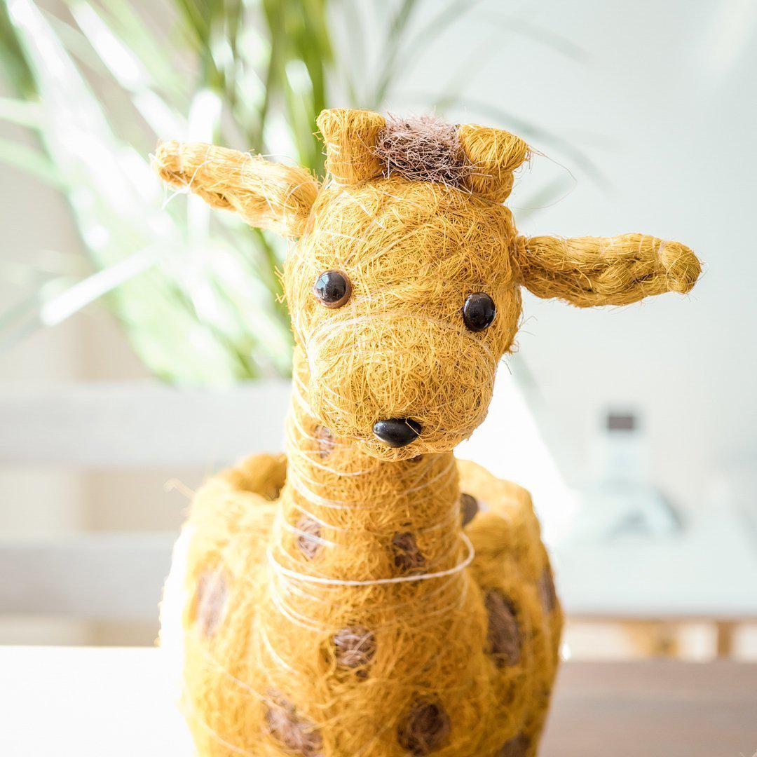 Coco Coir Animal Planter | Giraffe-LIKHÂ-RAUHA Crafts