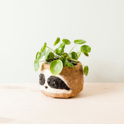 Coco Coir Animal Planter | Three-tone Sloth-LIKHÂ-RAUHA Crafts