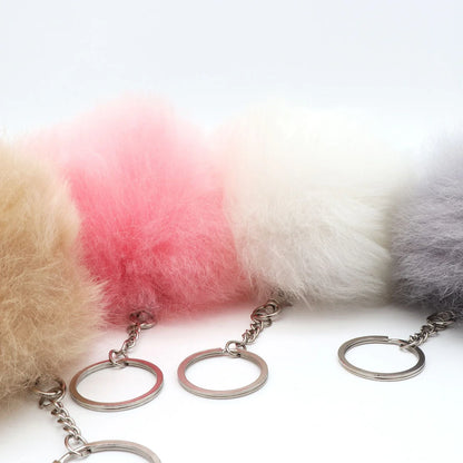 Alpaca Fluffball Keychain | INKARI