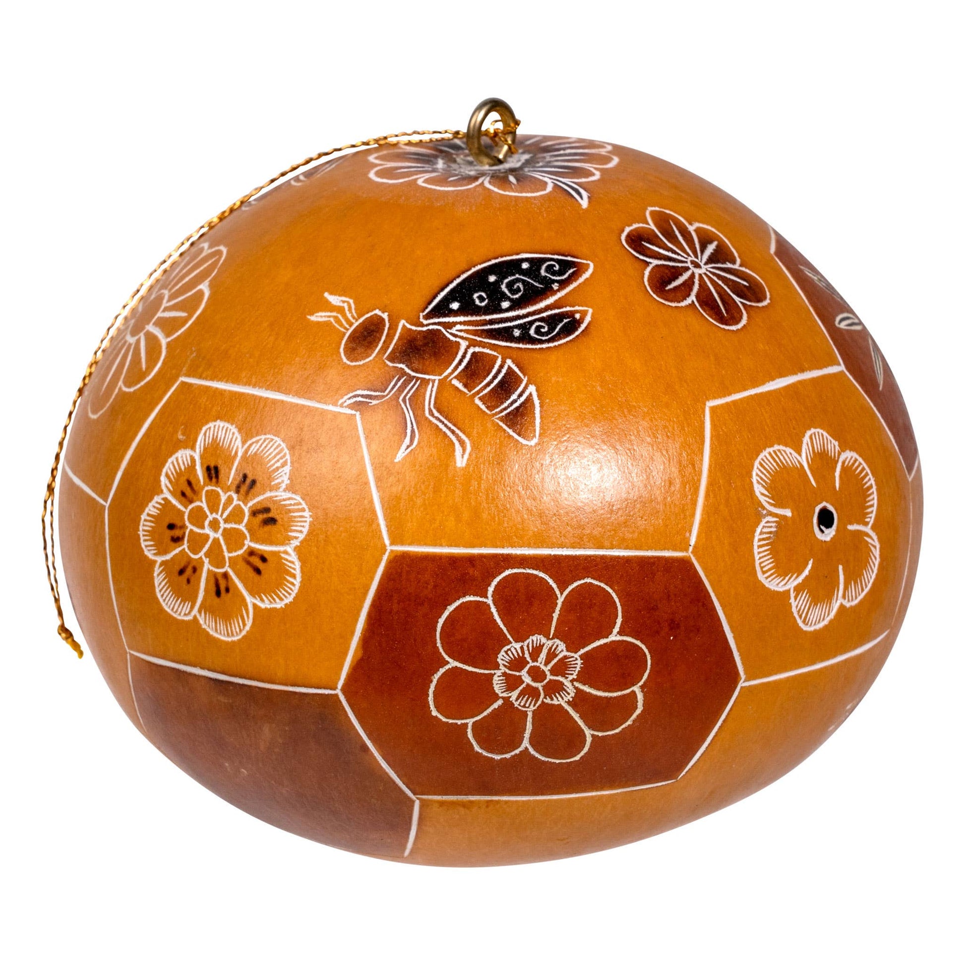 Gourd Ornament | Bee Doodle-Lucuma Designs-RAUHA Crafts