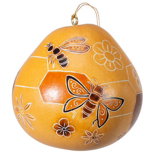 Gourd Ornament | Bee Doodle-Lucuma Designs-RAUHA Crafts