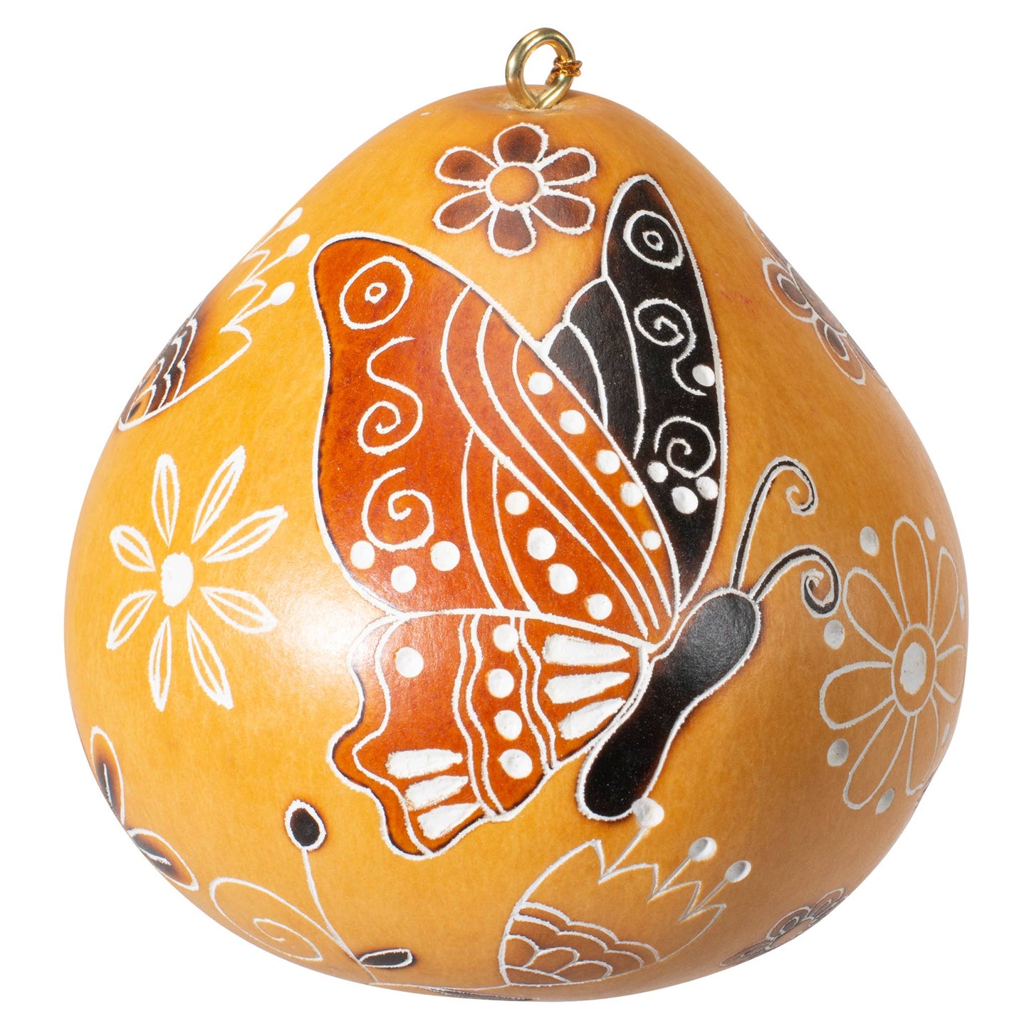 Gourd Ornament | Butterfly Doodle-Lucuma Designs-RAUHA Crafts