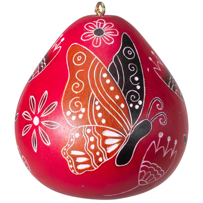 Gourd Ornament | Butterfly Doodle-Lucuma Designs-RAUHA Crafts