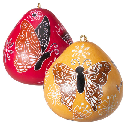 Gourd Ornament | Butterfly Doodle-Lucuma Designs-RAUHA Crafts