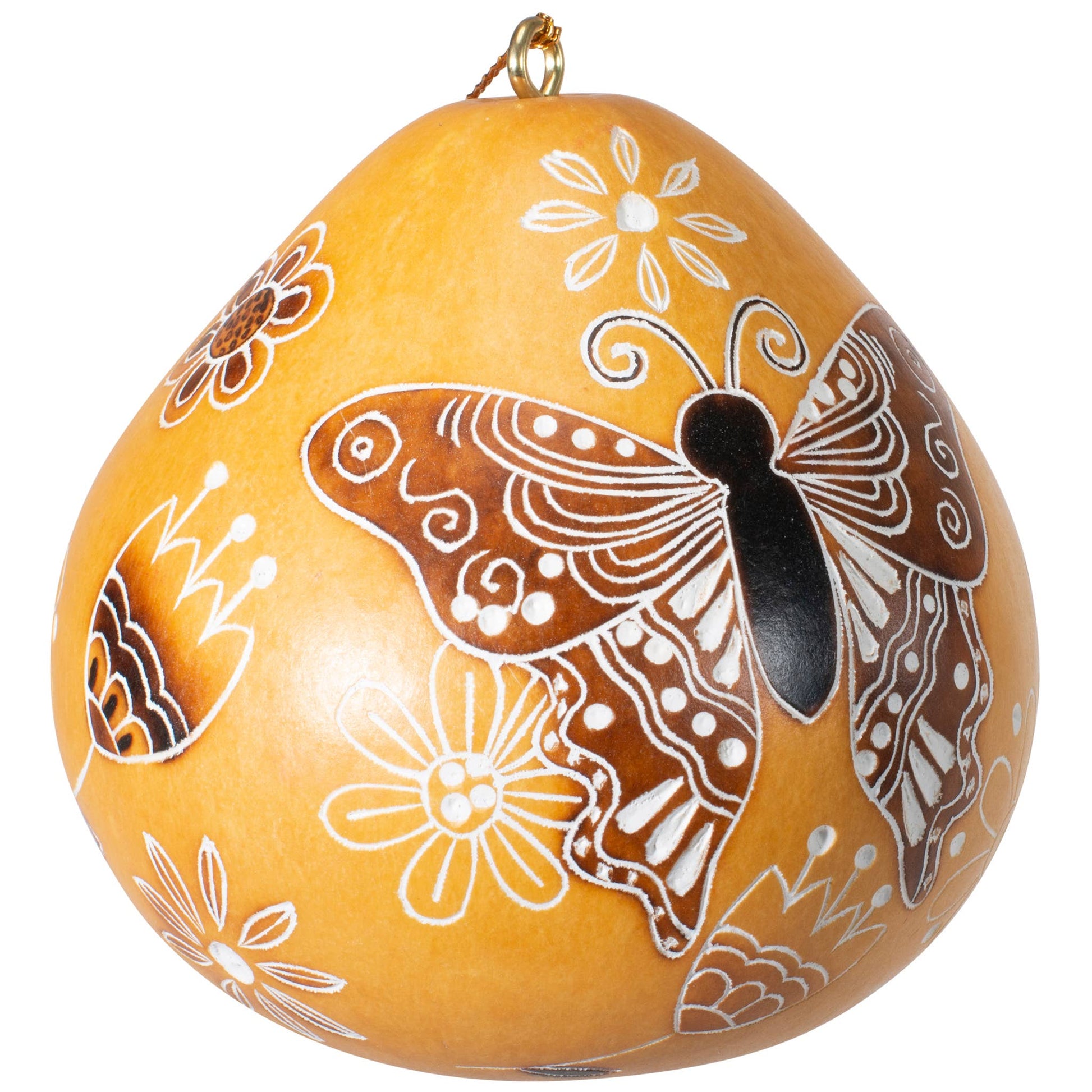 Gourd Ornament | Butterfly Doodle-Lucuma Designs-RAUHA Crafts