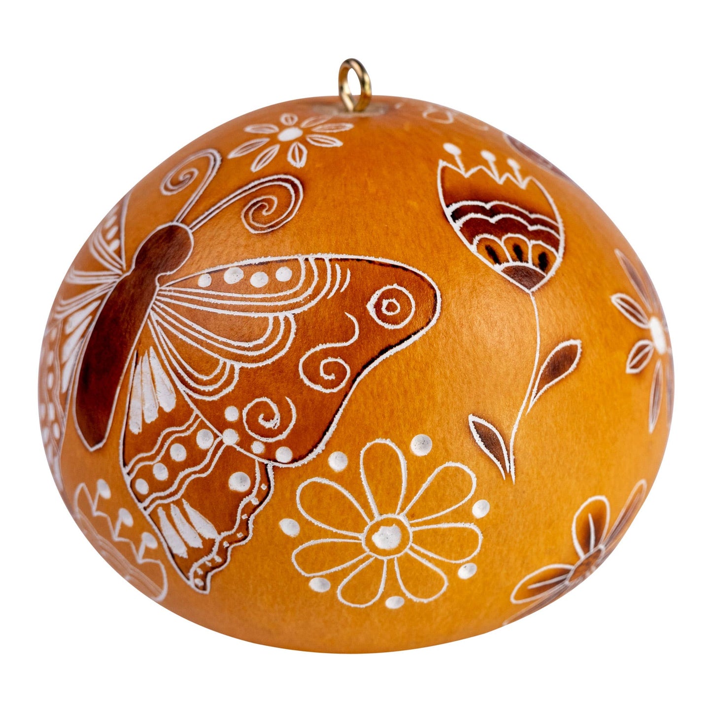 Gourd Ornament | Butterfly Doodle-Lucuma Designs-RAUHA Crafts