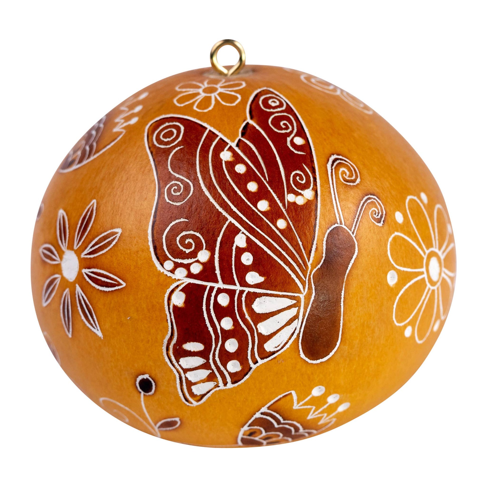 Gourd Ornament | Butterfly Doodle-Lucuma Designs-RAUHA Crafts