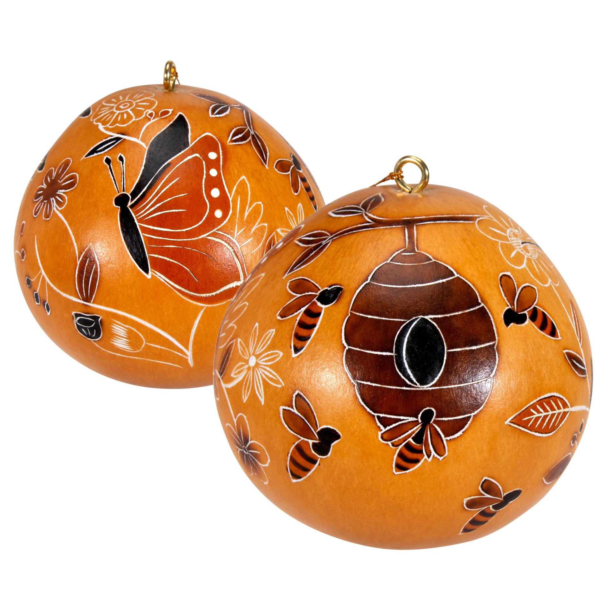 Gourd Ornament | Day Pollinators-Lucuma Designs-RAUHA Crafts