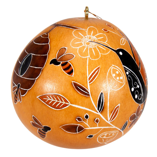 Gourd Ornament | Day Pollinators-Lucuma Designs-RAUHA Crafts