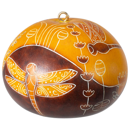 Gourd Ornament | Dragonfly Doodle-Lucuma Designs-RAUHA Crafts