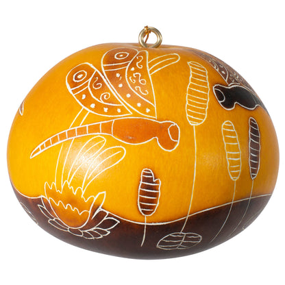 Gourd Ornament | Dragonfly Doodle-Lucuma Designs-RAUHA Crafts