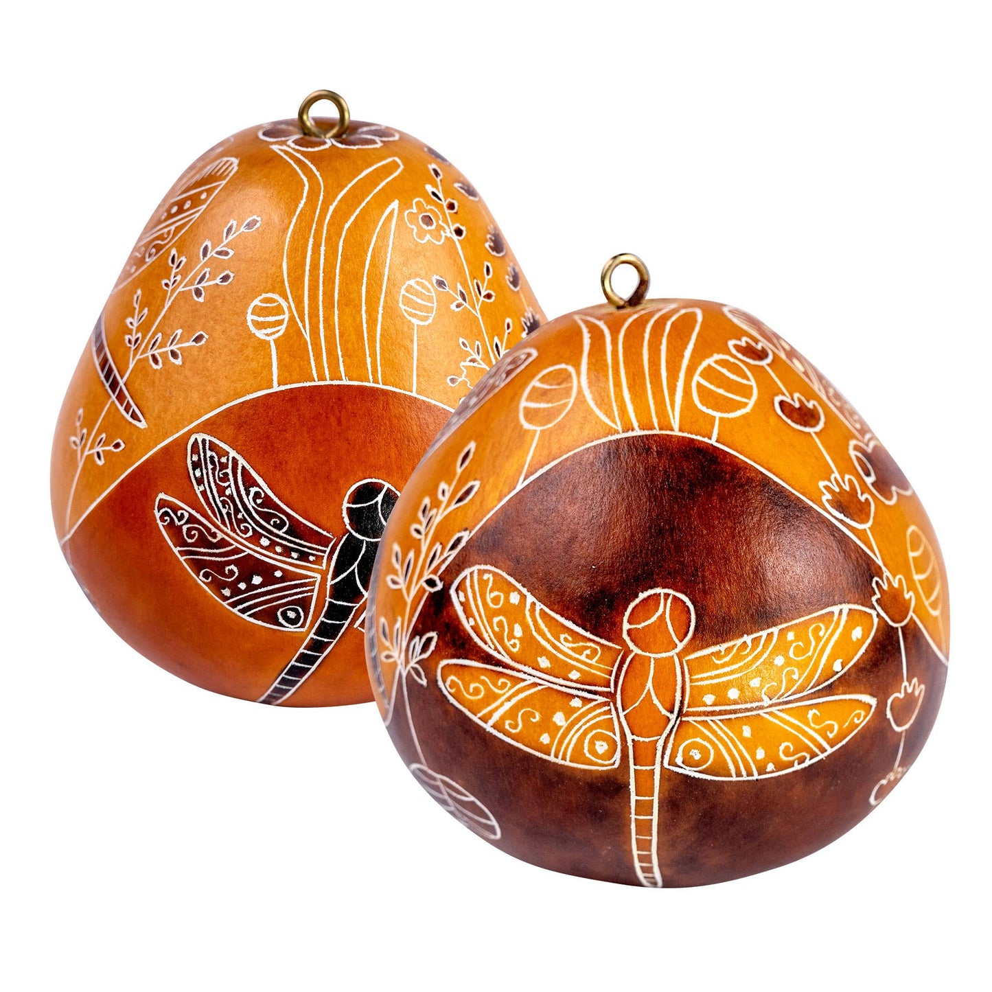 Gourd Ornament | Dragonfly Doodle-Lucuma Designs-RAUHA Crafts