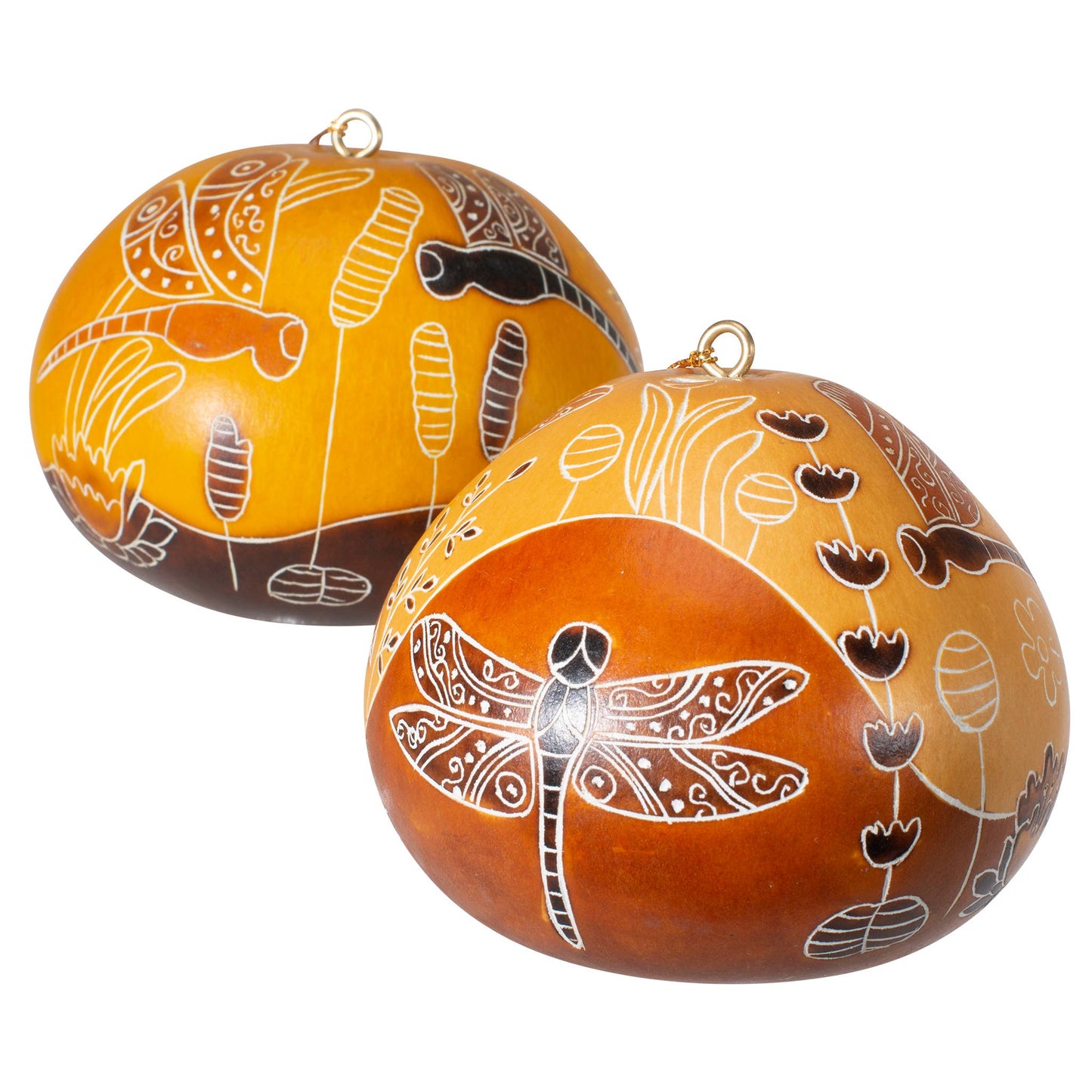 Gourd Ornament | Dragonfly Doodle-Lucuma Designs-RAUHA Crafts