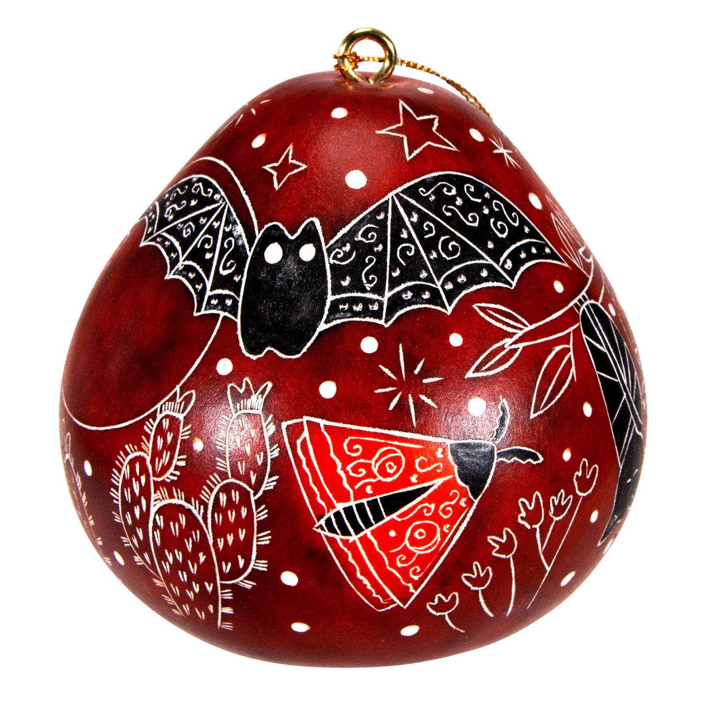 Gourd Ornament | Night Pollinators-Lucuma Designs-RAUHA Crafts